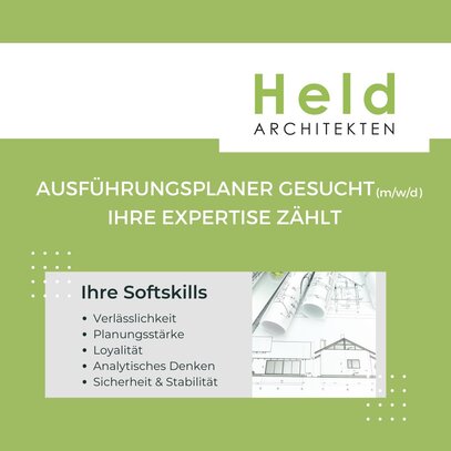 Architekt (m/w/d) mit Schwerpunkt Ausführungsplanung gesucht